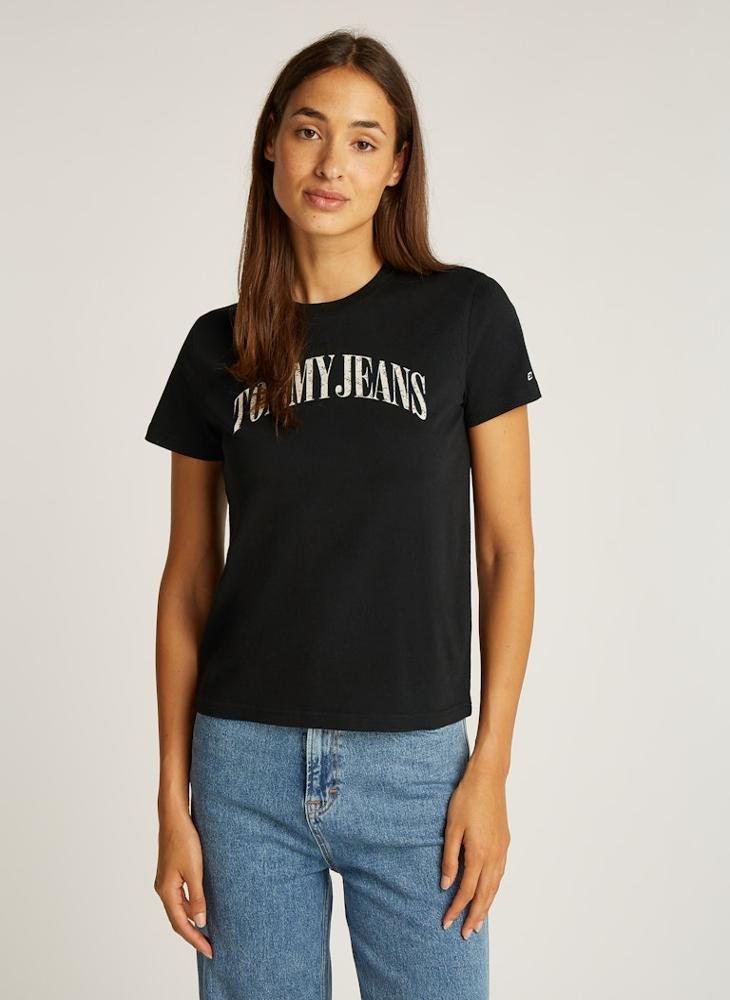 TOMMY JEANS Crew Neck Graphic T-Shirt  - Image 1