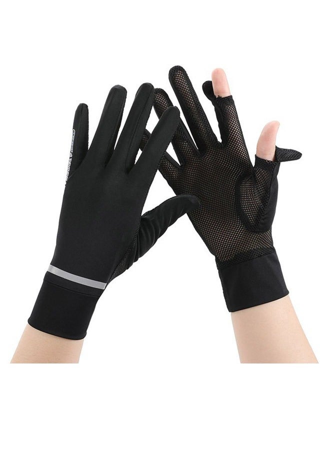 KUAZIVI Women's Sun Protection Quick Dry UV Sun Protection Anti Slip Driving Gloves - Image 3