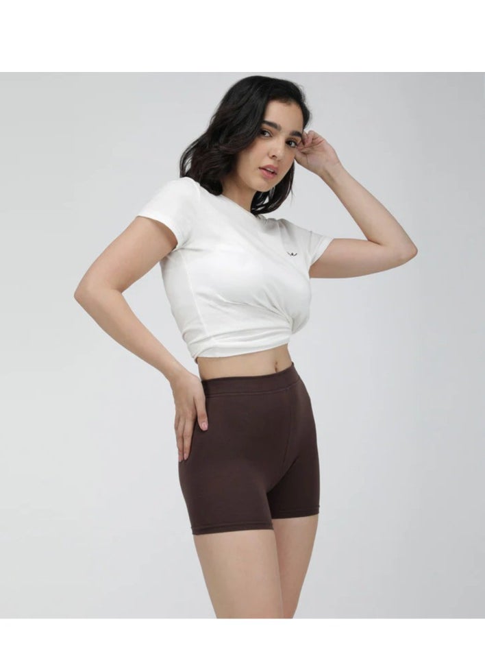 Amul comfy - Women's Cotton Skirt Shorts - Pack of 6 (Assorted Color) - Image 1