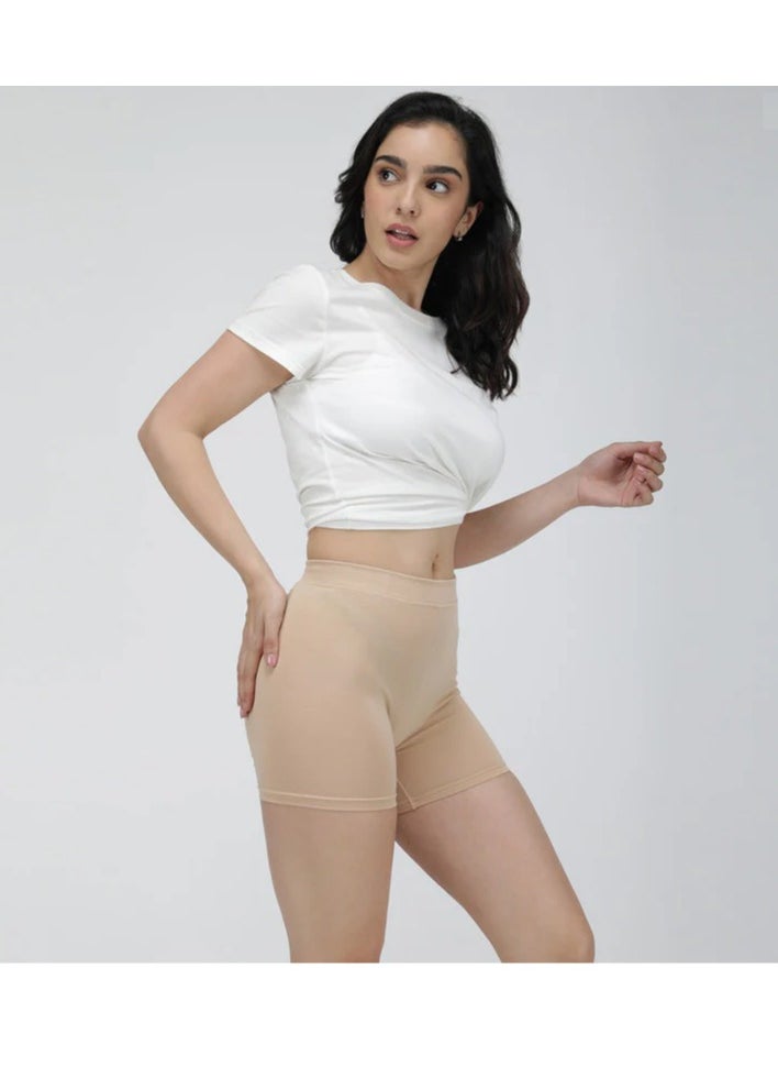 Amul comfy - Women's Cotton Skirt Shorts - Pack of 6 (Assorted Color) - Image 1