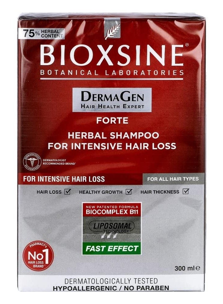 Bioxsine B'IOTA Laboratories Ltd Bioxsine Forte Herbal Shampoo For Intensive Hair Loss 300M - Image 3