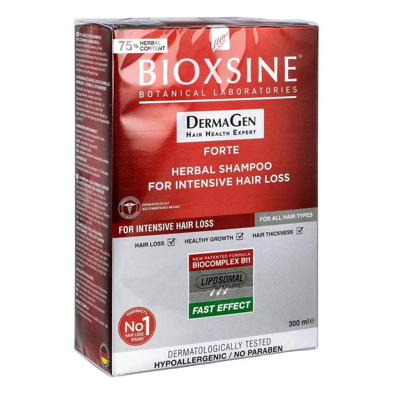Bioxsine شامبو بيوكسين فورت من مختبرات بيوتا لعلاج تساقط الشعر المكثف 300 مل - Image 1