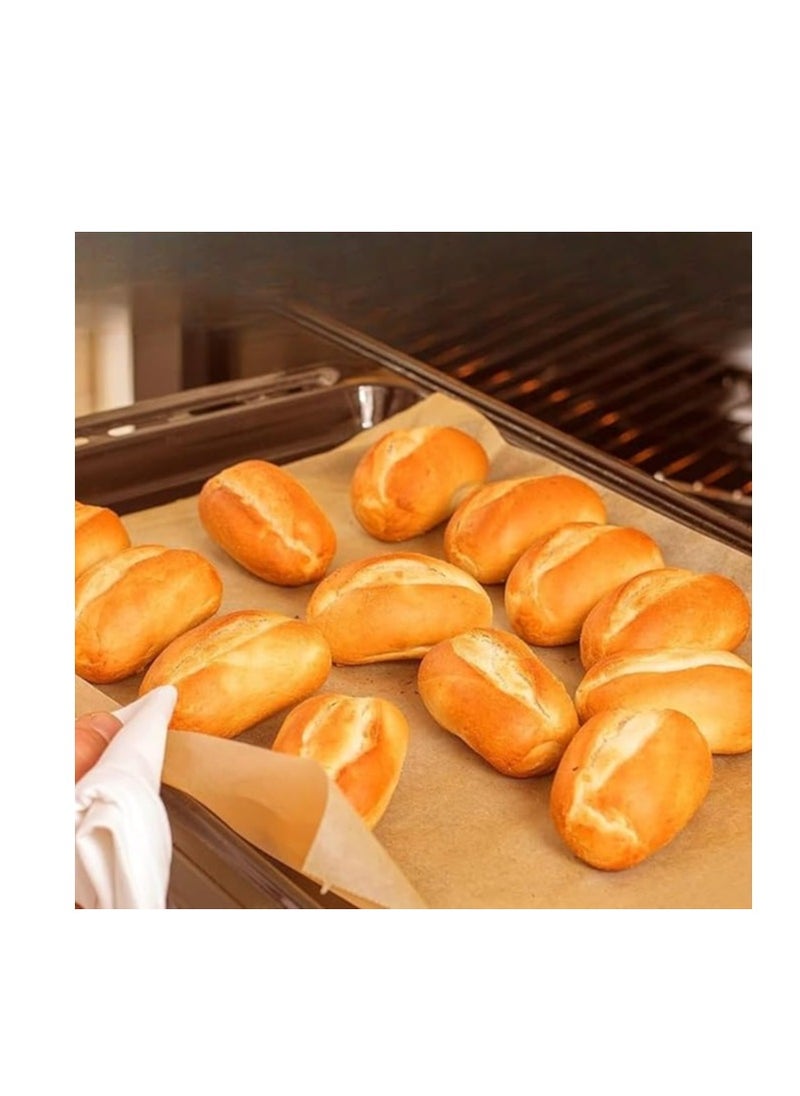 Generic 50pcs Unbleached Parchment Paper for Air Fryer Liners, 38x28cm, 19m Cost Pre-Cut Parchment Paper for Baking Sheet, Toaster Oven, Cookie Sheet, Baking Tray  - Image 1