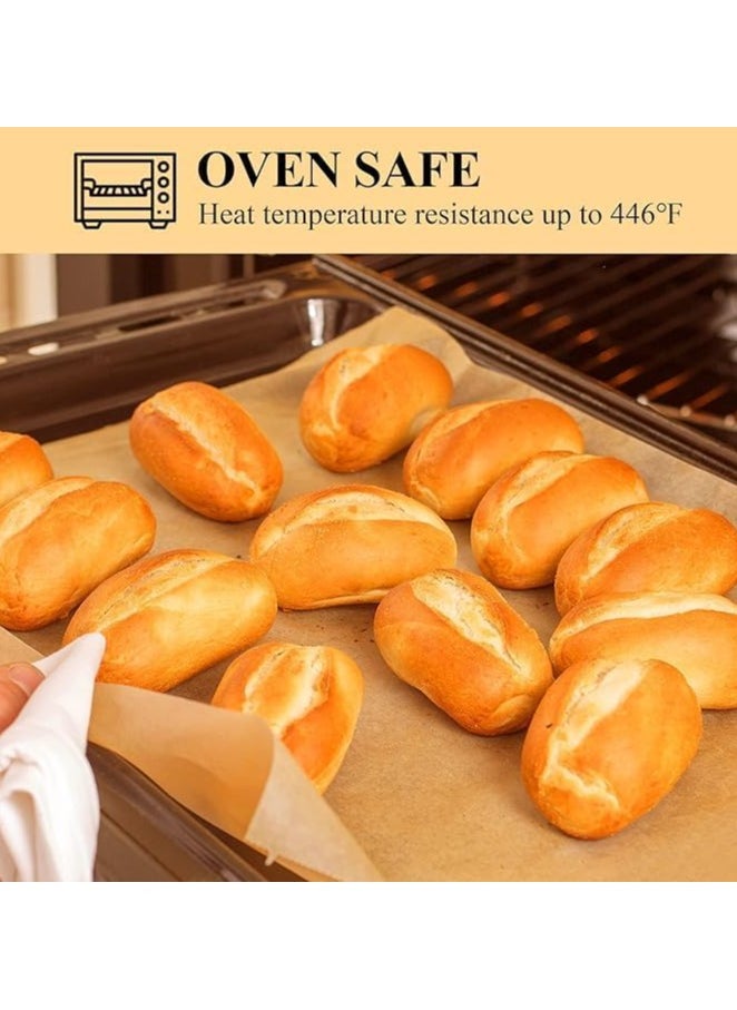Generic 50pcs Unbleached Parchment Paper for Air Fryer Liners, 38x28cm, 19m Cost Pre-Cut Parchment Paper for Baking Sheet, Toaster Oven, Cookie Sheet, Baking Tray  - Image 5