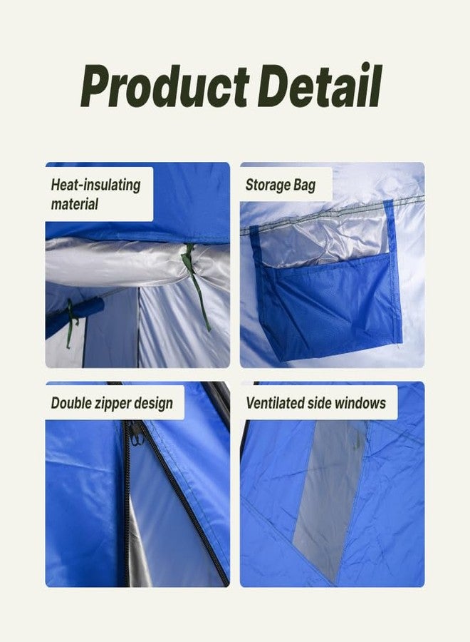 One Tattoo World Portable Pop-Up Privacy Changing Tent (Dark Blue) - Image 4