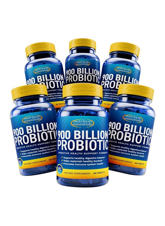 Nutrition Essentials Gmp Certified Probiotic Dietary Supplement 6 Bottles 360 Capsules - Image 1