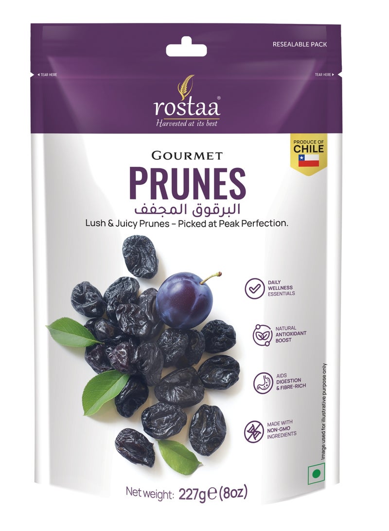 Rostaa Prunes 227g – Naturally Dried Prunes for Digestive Health & Snack - Image 1