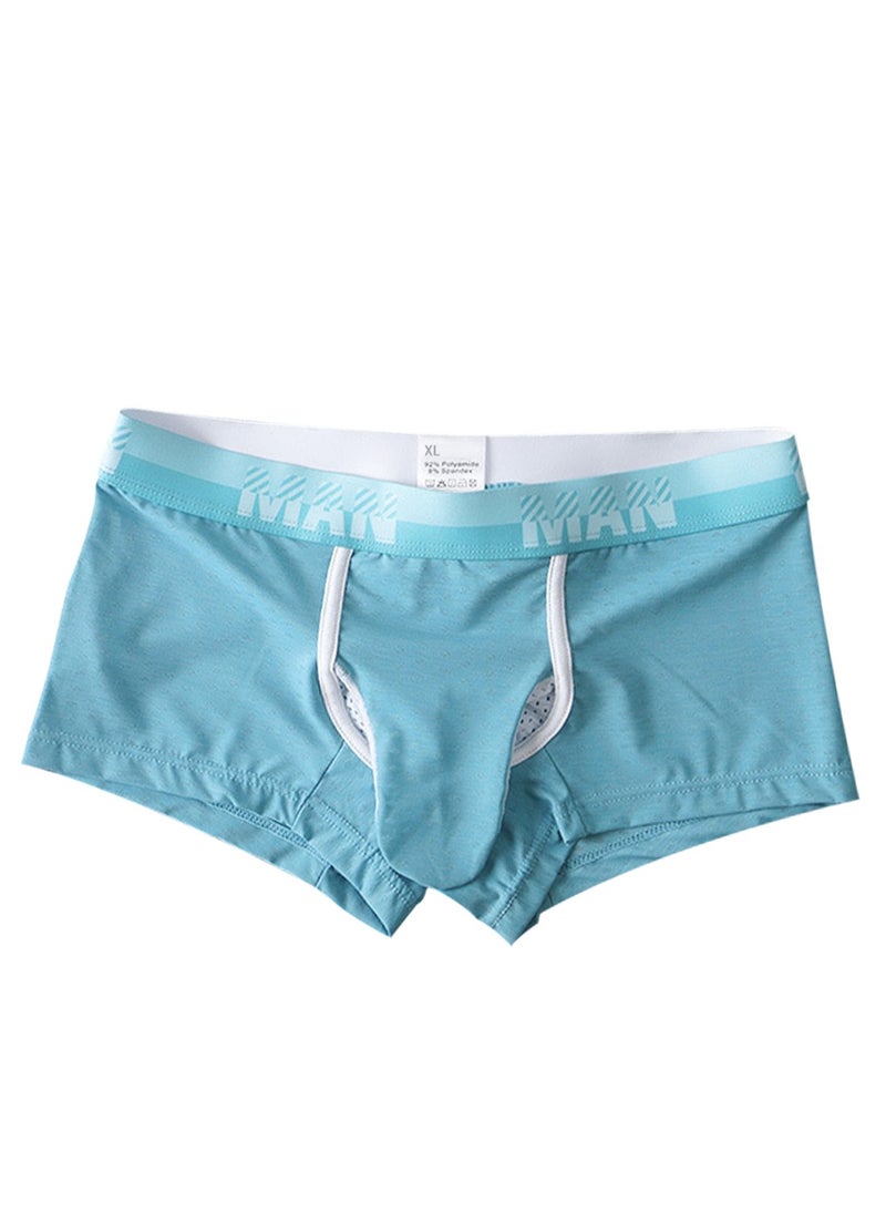 Generic - Men Elephant Nose Boxer Underwear Ice Silk Soft Breathable Comfortable Lightweight Quick Dry Brief with Bulge Pouch 1 Pack - Image 1