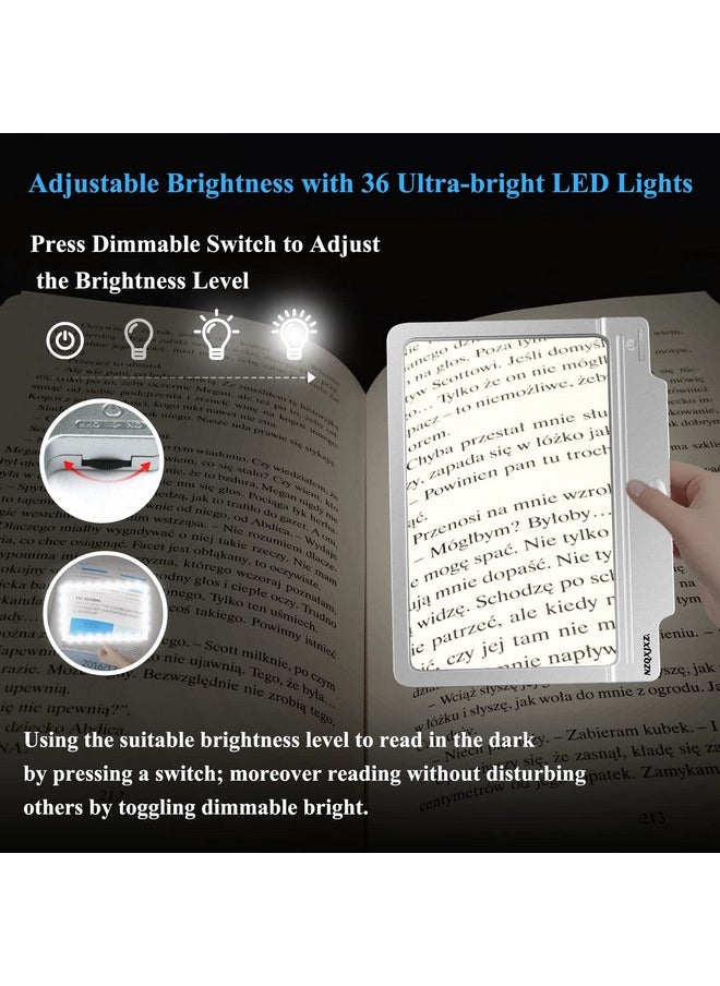 NZQXJXZ Magnifying Glass With Light, 36 Adjustable Led Lights Magnifying Glasses For Reading，Provide Full-Page Viewing Area For Close Work, Low Vision Person And Seniors  - Image 2