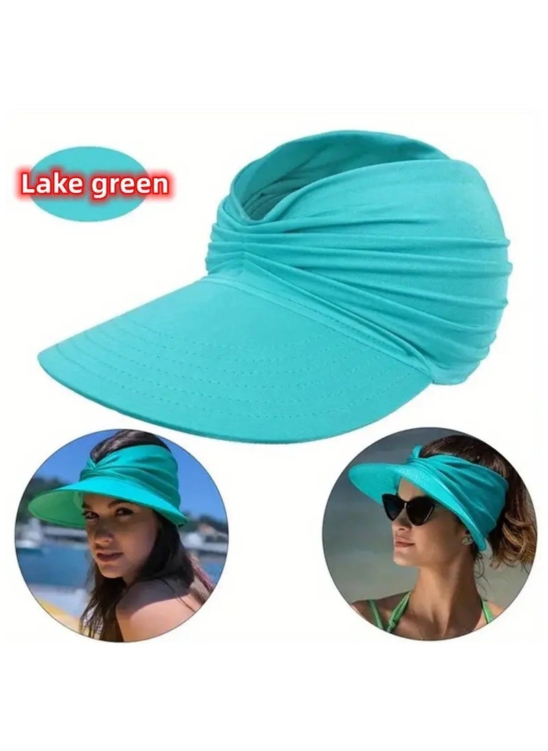 Goolsky Women's Sun Hat Visor - Sporty & Fashionable Fabric Cap, No Feathers, Hand Wash Only, Non-Electric Beachwear for Spring/Summer/Autumn  - Image 2