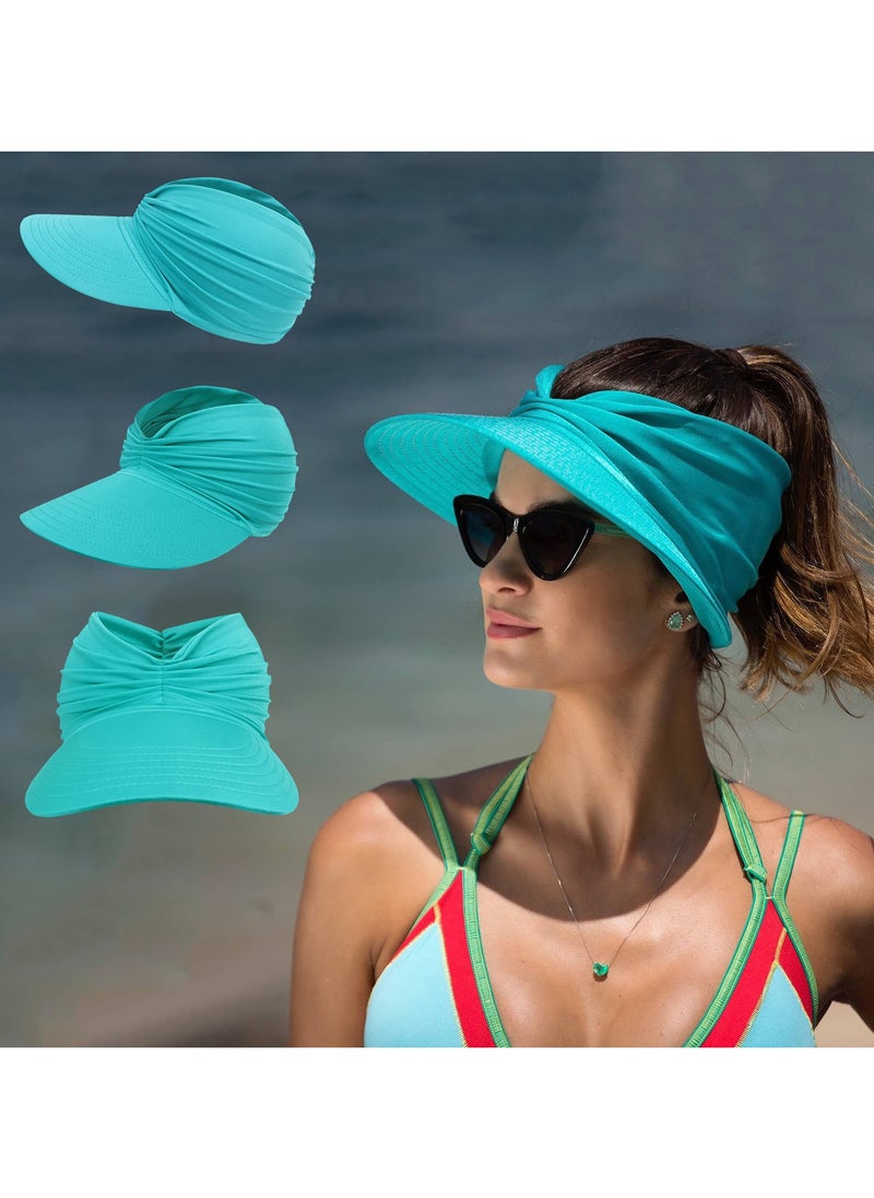 Goolsky Women's Sun Hat Visor - Sporty & Fashionable Fabric Cap, No Feathers, Hand Wash Only, Non-Electric Beachwear for Spring/Summer/Autumn  - Image 3