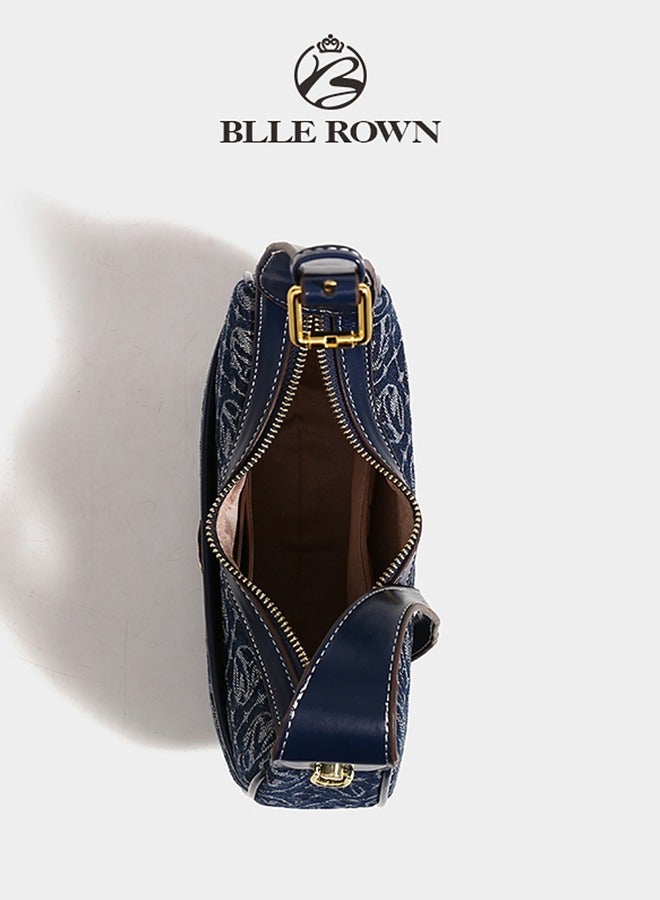 BLLE ROWN Vintage Classic Hobo Bag for Women, Elegant Shoulder Bag with Metal Chain Strap for Girls, Portable Commuter Bag For Business/Commute/Work/Office - Image 4