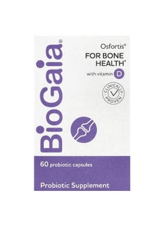 BioGaia BioGaia, Osfortis with Vitamin D, 60 Probiotic Capsules  - Image 1