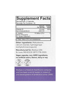 BioGaia BioGaia, Osfortis with Vitamin D, 60 Probiotic Capsules  - Image 2