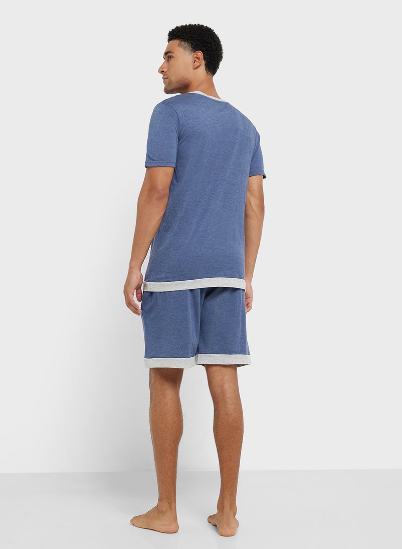 Seventy Five Nightwear T-Shirt & Shorts Sets  - Image 2