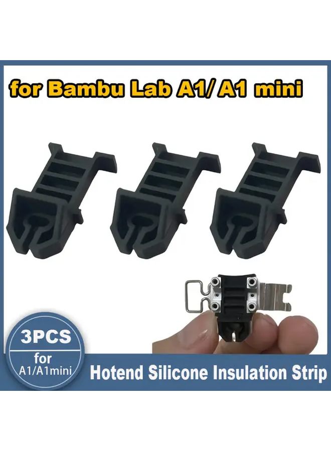 3 Pcs Silicone Heat Insulation Pads Reduces Heat Transfer Enhances Stability - Image 1