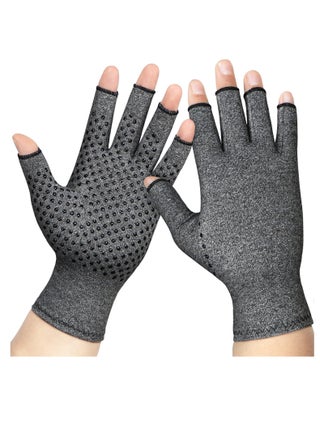 Arthritis Compression Gloves Anti-Slip Open Finger, Hand Gloves for Hand Pain Relief Hand and Joint Support for Women Men - pzsku/ZDE6DA62B8BD82D0F0FD2Z/45/_/1731265043/4a00f9e3-dcd2-4027-a05c-bac6798da5b5