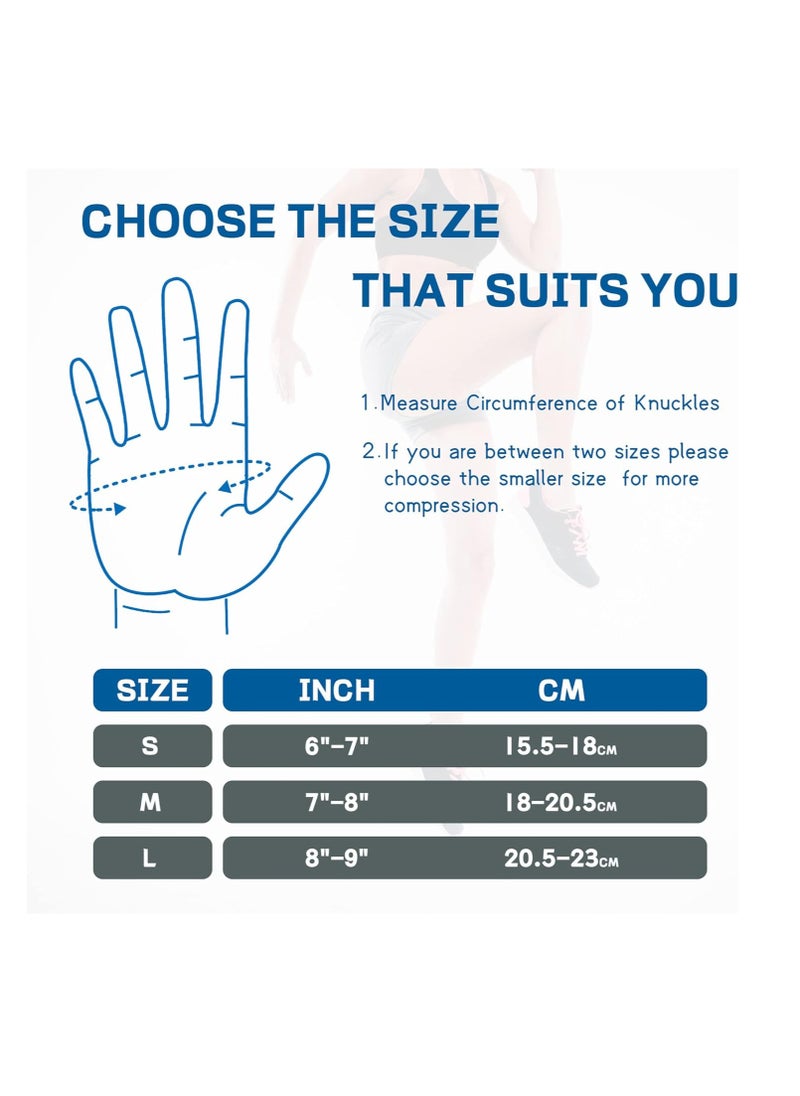 Arthritis Compression Gloves Anti-Slip Open Finger, Hand Gloves for Hand Pain Relief Hand and Joint Support for Women Men