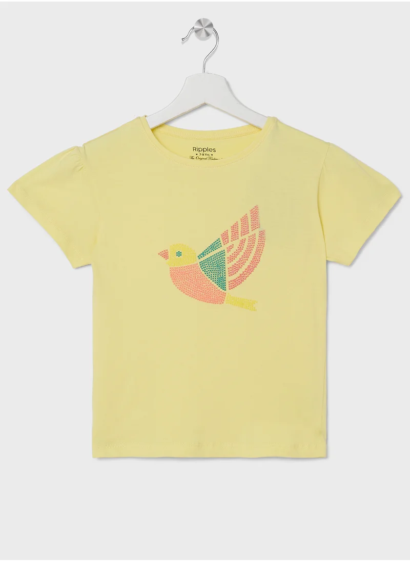 ريبلز مع نمشي Girls T-Shirts