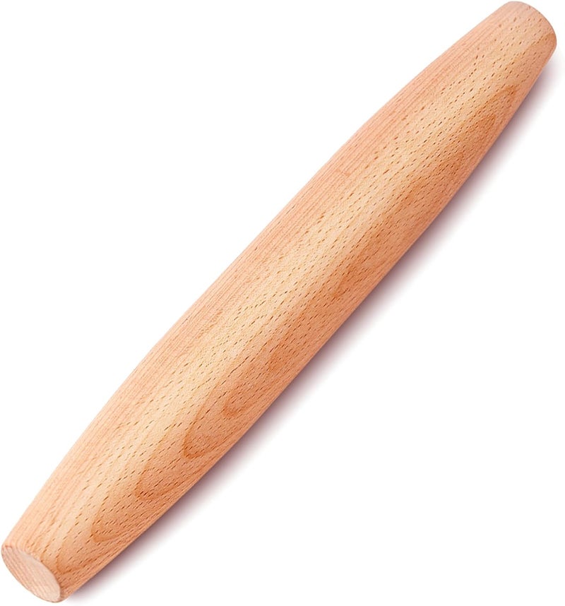 VINMEN French Rolling Pin for Baking - AMPSEVEN Wooden Rolling Pin Dough Roller for Pizza Fondant Pasta Dumpling tortillas (20cm(7.9inch)) - Image 1