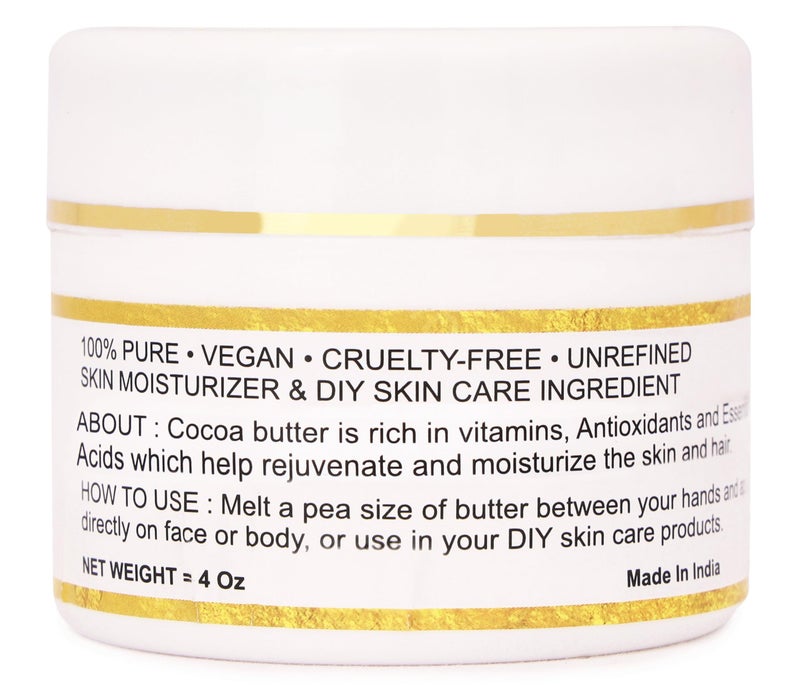 Bless International Organic Raw Cocoa Butter 100% Pure,Natural & Unrefined| Skin Moisturizer For Face, Body & Hair| 8 OZ/230 GM Ivory / White Grade A | DIY Creams, Balms, Lotions, Soaps| Softens Dry & Tough Skin - Image 5