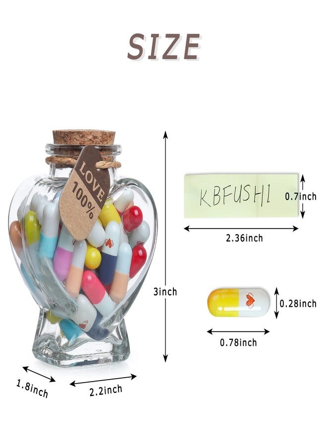 KBFUSHI Capsule Letters Message in a Bottle - Message Love Letter Gifts for Boyfriend Girlfriend - Pills for Valentine's Day, Birthday, Christmas Mother's Day. (Mixed Color 50PCS) - Image 5