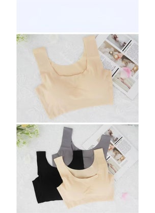 TECHNO 8Q Laser Cut Compact Breathable Push Up Seamless Padded Invisible Flexible Bra  - Image 1