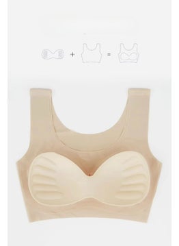 TECHNO 8Q Laser Cut Compact Breathable Push Up Seamless Padded Invisible Flexible Bra  - Image 5