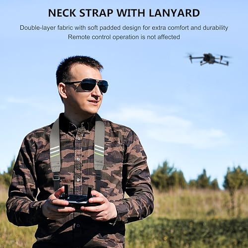 STARTRC Lanyard Neck Strap for DJI RC Controller, Adjustable for Mini 4 Pro/Air 3/Mini 3/Mavic 3 Remote Controller Accessories (Grey) - Image 5