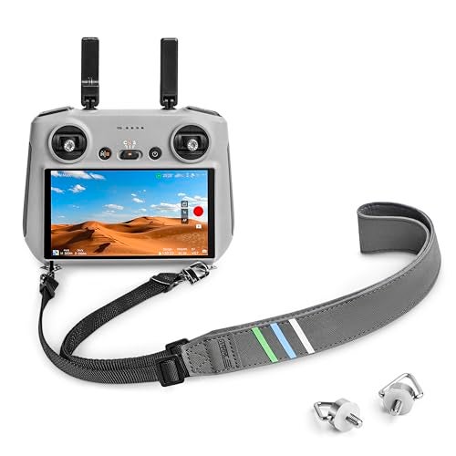 STARTRC Lanyard Neck Strap for DJI RC Controller, Adjustable for Mini 4 Pro/Air 3/Mini 3/Mavic 3 Remote Controller Accessories (Grey) - Image 1
