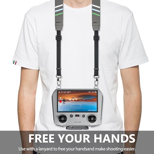 STARTRC Lanyard Neck Strap for DJI RC Controller, Adjustable for Mini 4 Pro/Air 3/Mini 3/Mavic 3 Remote Controller Accessories (Grey) - Image 3