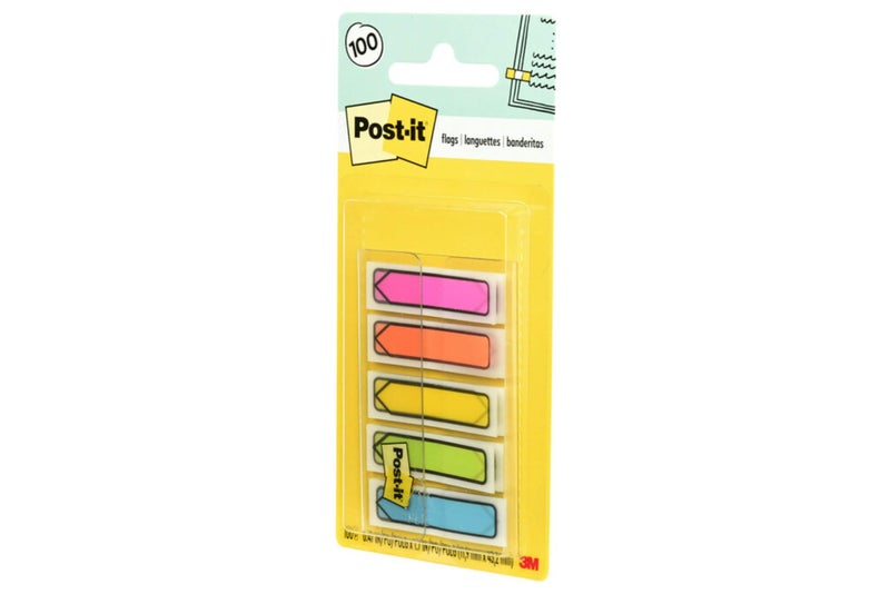 Post It Post-it Arrow Flags, Assorted Bright Colors, .47 in Wide, 100/On-the-Go Dispenser, 1 Dispenser/Pack (684-ARR2) - Image 2