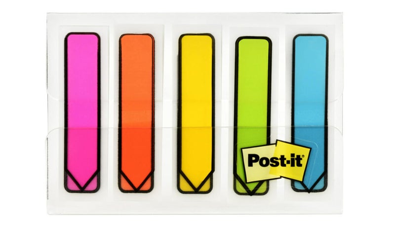 Post It Post-it Arrow Flags, Assorted Bright Colors, .47 in Wide, 100/On-the-Go Dispenser, 1 Dispenser/Pack (684-ARR2) - Image 4