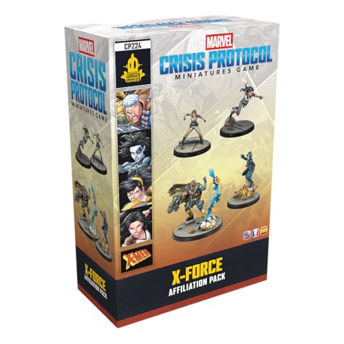 Asmodee Marvel Crisis Protocol XForce Affiliation Pack Cable Domino X23 Honey Badger Tabletop Superhero Game Ages 14 2 Players 90 Minute Playtime - Image 1