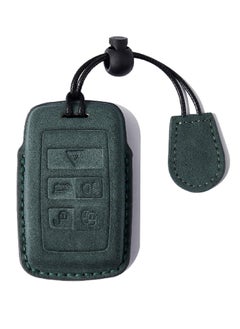 Generic Key Fob Case Cover Compatible for Range Rover Evoque Velar Discovery LR4 Sport Dark green  - Image 1