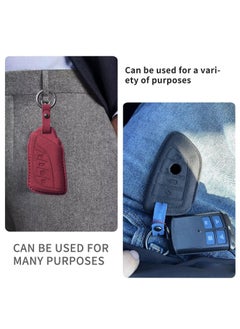 Generic Key Fob Case Cover Compatible for Range Rover Evoque Velar Discovery LR4 Sport Dark green  - Image 5