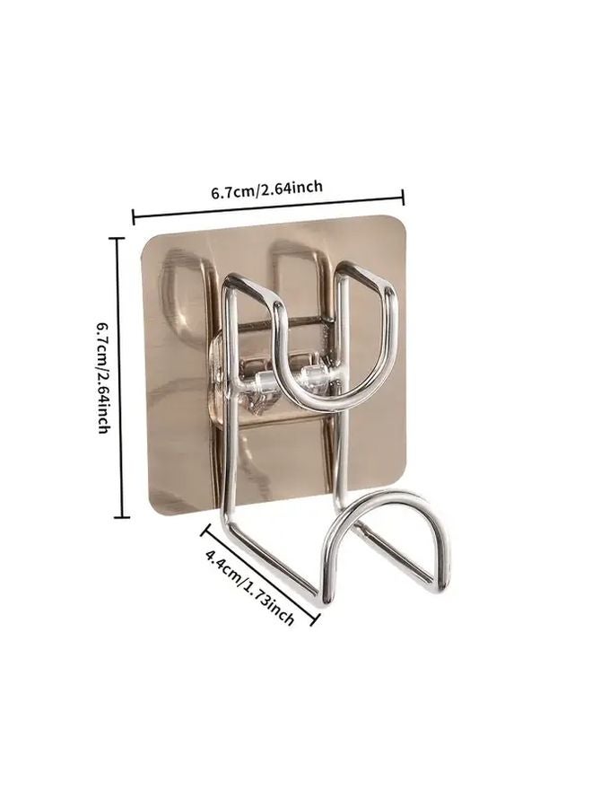 5pcs Collapsible Wall Mounted Wash Basin Hook Rust Resistant Metal Storage Rack - Image 4