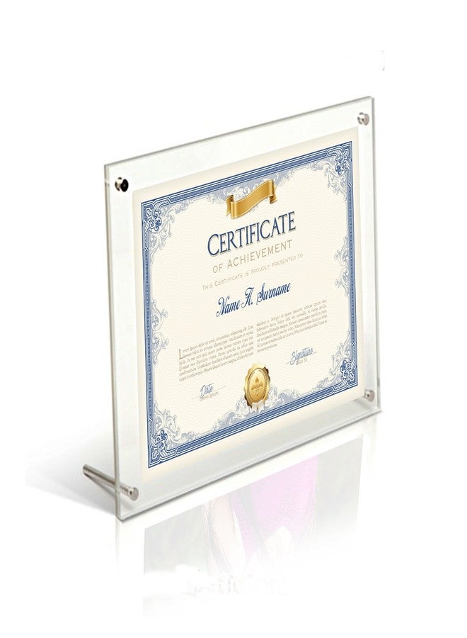 BFRed Acrylic Photo Frame 6X8 inch Brackets Or Hanging Picture Frames, File Certificate Photo Frame - Image 3