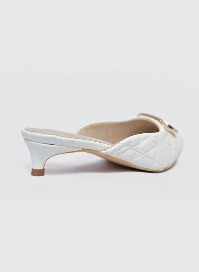 Pointed Toe Mid Heel Pumps