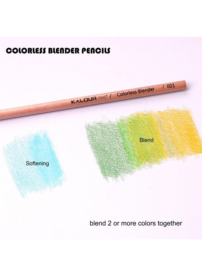 KALOUR Colorless Blender And Burnisher Pencils Setnonpigmented Wax Based Pencilperfect For Blending Softening Edgesideal For Colored Pencilsart Supplies For Artists Beginners(6 Pencils Total) - Image 2