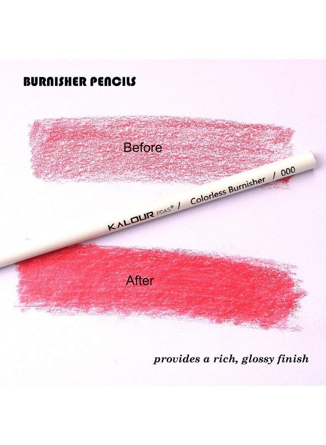 KALOUR Colorless Blender And Burnisher Pencils Setnonpigmented Wax Based Pencilperfect For Blending Softening Edgesideal For Colored Pencilsart Supplies For Artists Beginners(6 Pencils Total) - Image 3