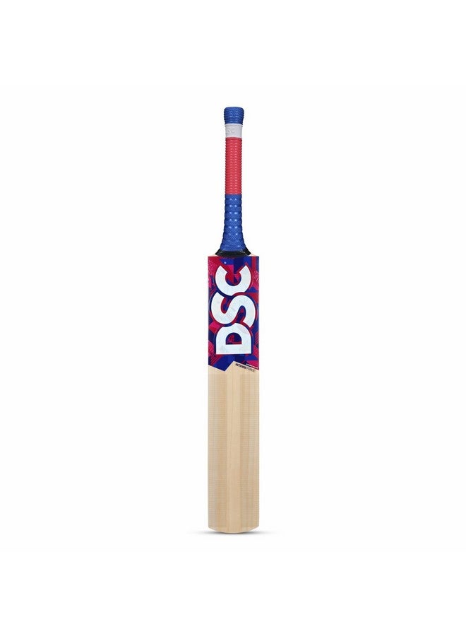 DSC Intense Force Kashmir Willow Cricket Bat for Leather Ball |Size-4 | Light Weight | Free Cover| - Image 1