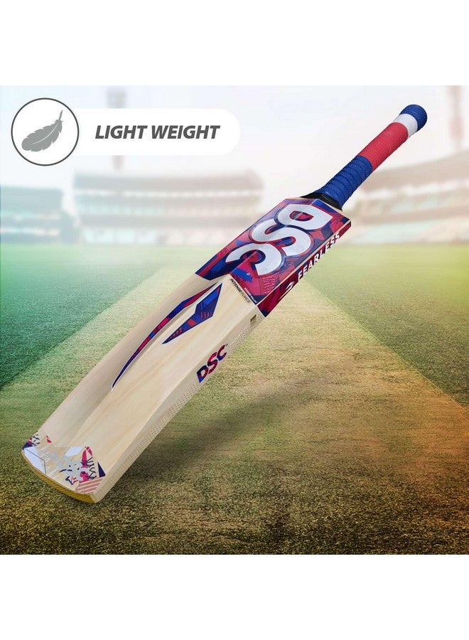 DSC Intense Force Kashmir Willow Cricket Bat for Leather Ball |Size-4 | Light Weight | Free Cover| - Image 5