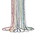 ZZYFGH 12 PCS Metallic Colors Bead Necklace Bulk 33 Mardi Gras Round Beaded Necklaces for for Mardi Gras Party Christmas New Year Eve Festive Events - Image 3