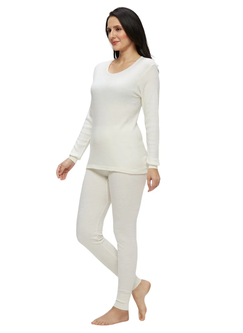BYC WOMEN'S INNER FULL BODY THERMAL SET - IVORY