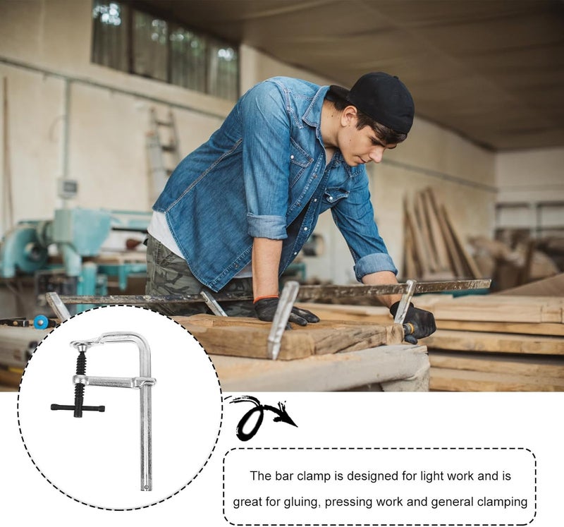SECFOU Heavy-duty F Clamp Woodworking Tool 160x80mm Carpenter Clamp for Woodworking and Carpentry Fixtures - Image 3