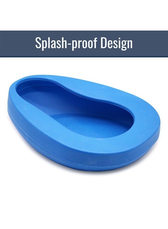 DMI وعاء سرير للبالغين البدينين بتصميم مضاد للتسرب أو الرش، مؤهل لـ FSA/HSA، أزرق - Image 4