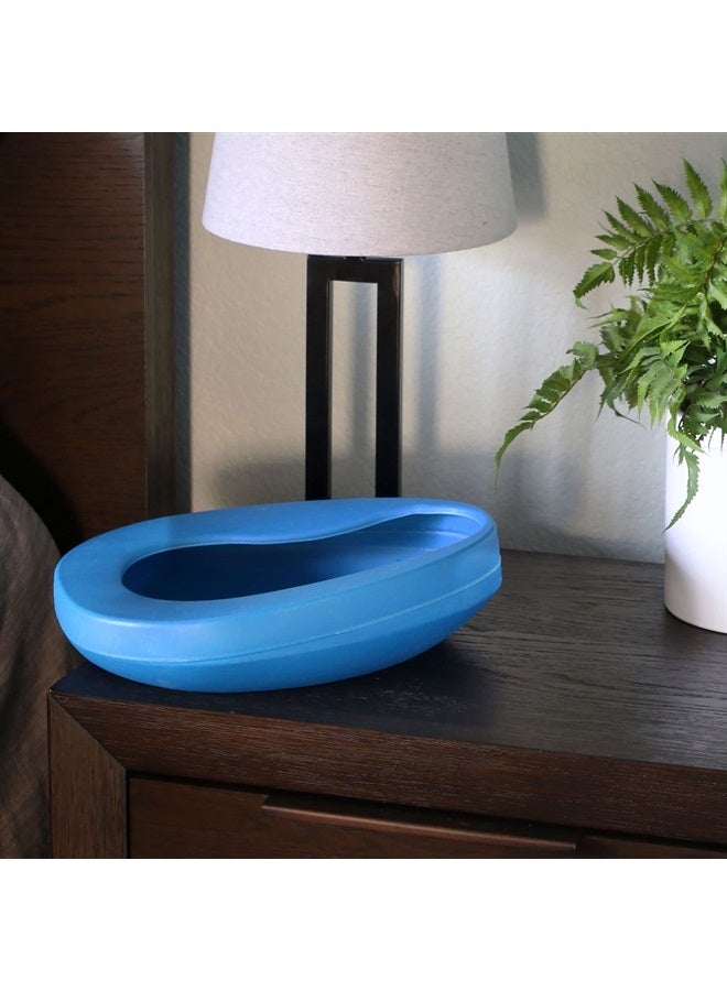 DMI وعاء سرير للبالغين البدينين بتصميم مضاد للتسرب أو الرش، مؤهل لـ FSA/HSA، أزرق - Image 5