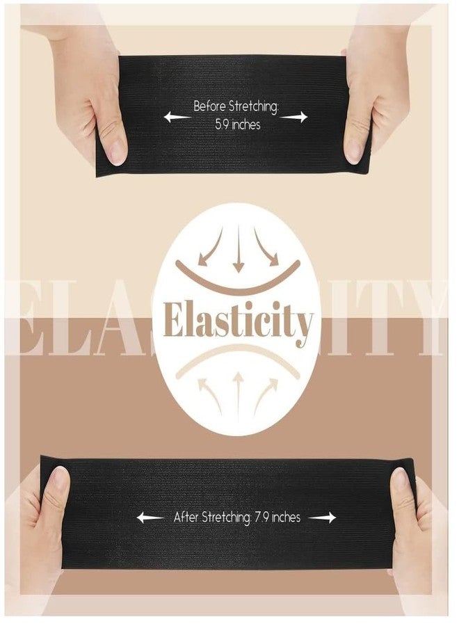 Alaska® 3-inch-wide Black Heavy Stretch Elastic Bands for Sewing. Used in Tailoring, Sewing, Fashion Designing, Boutique, Stitching, Exercise Bands, Waist Bands & Wrist Bands etc. (Black - 5 Meter) - Image 3