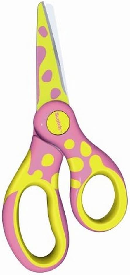 Scotch Kids Scissors 5.5 in (13cm) - Safe and Colorful Craft Scissors for Children